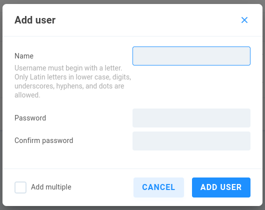 add user