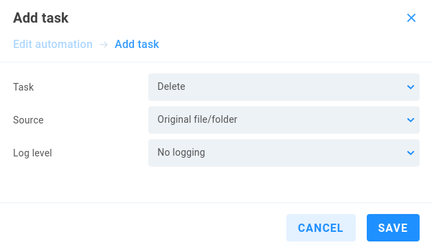 automation delete