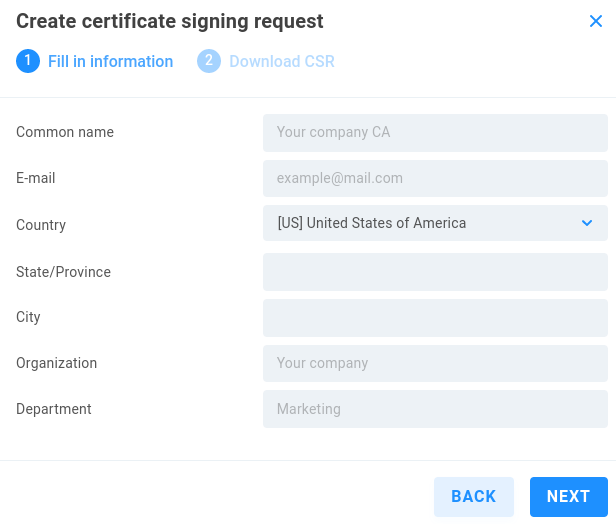 create CSR