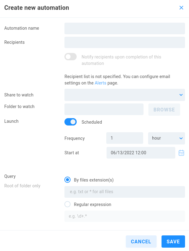 create automation
