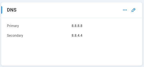 DNS settings
