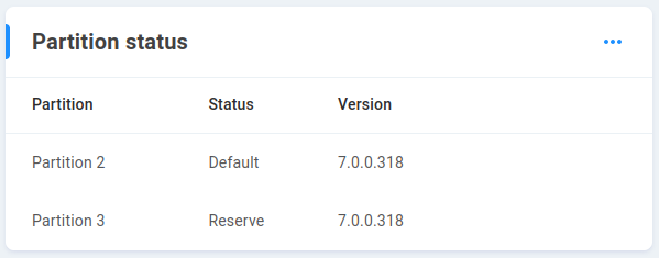 partition status