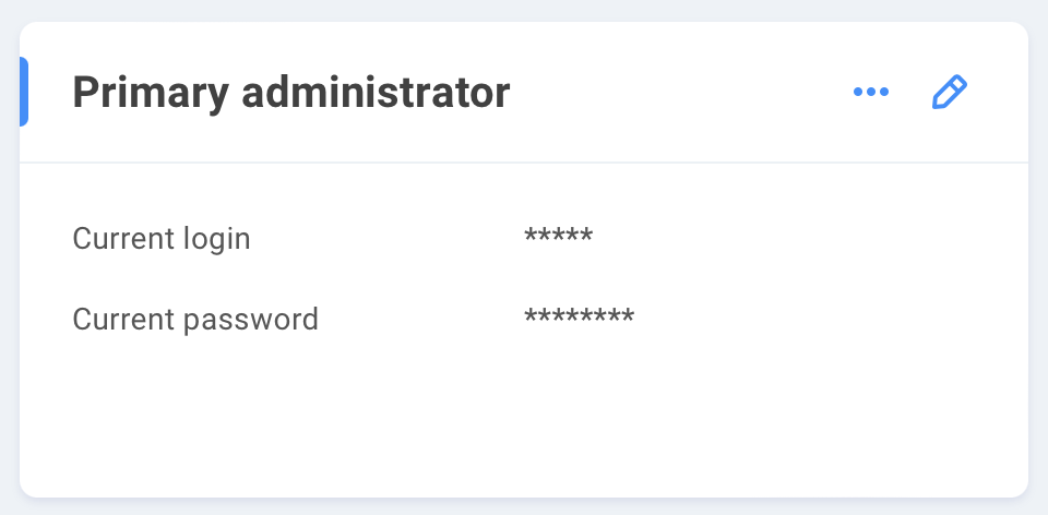 primary administrator