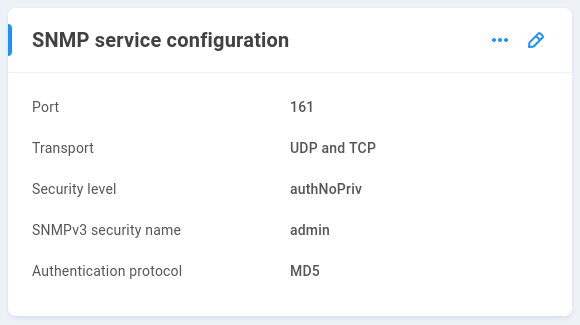 SNMP service