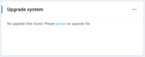 upgrade system
