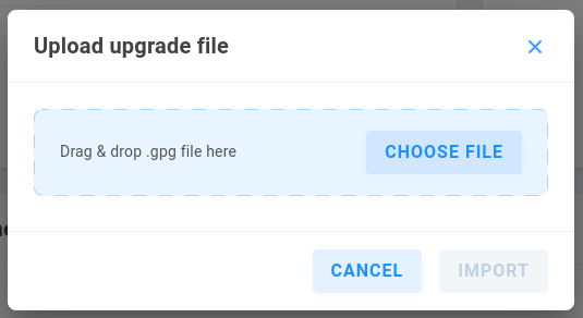 upload upgrade image