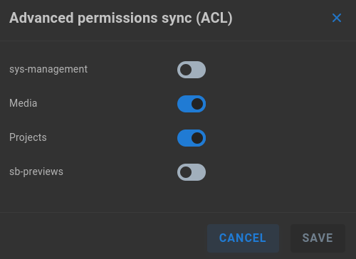ShareBrowser ACL Settings