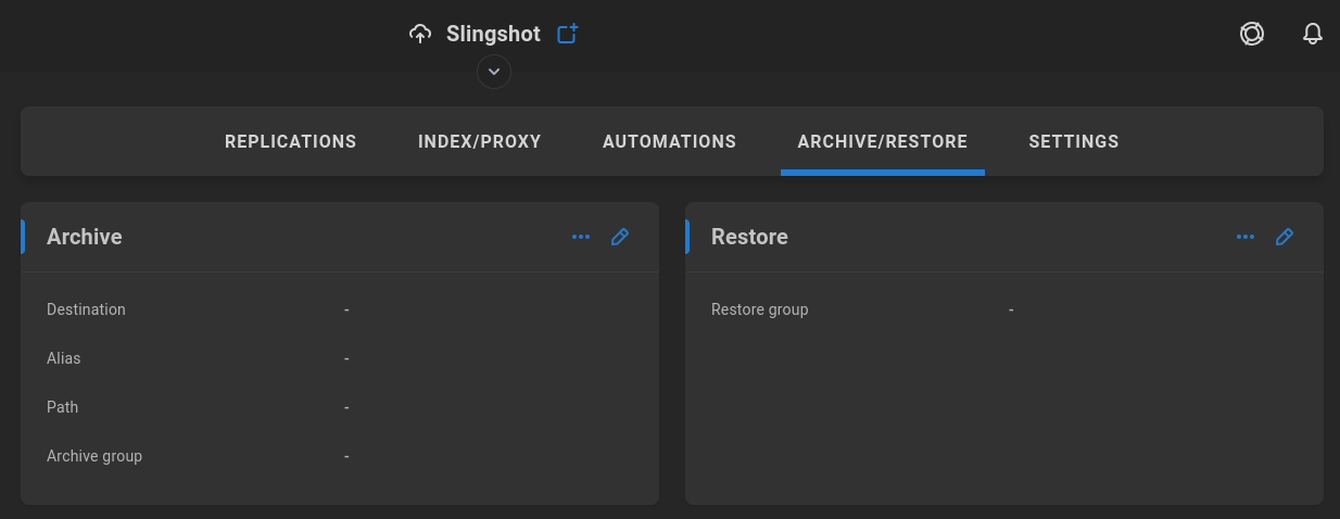 Archive and Restore