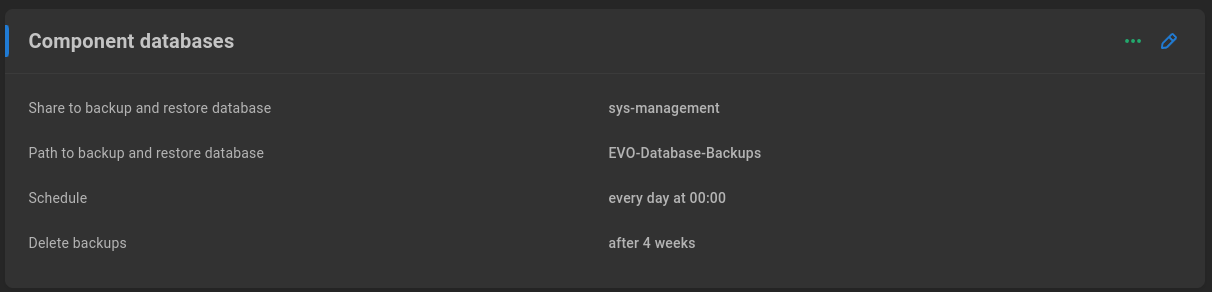 component databases