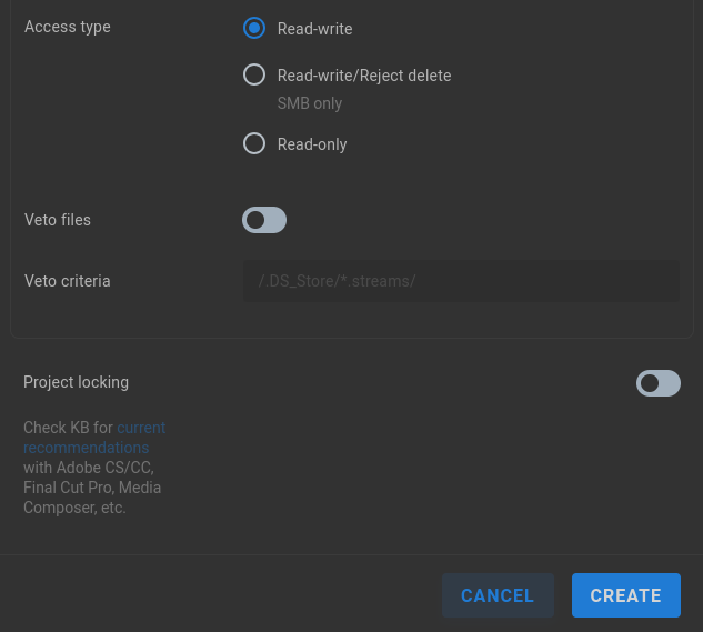 Create share