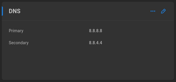 DNS settings