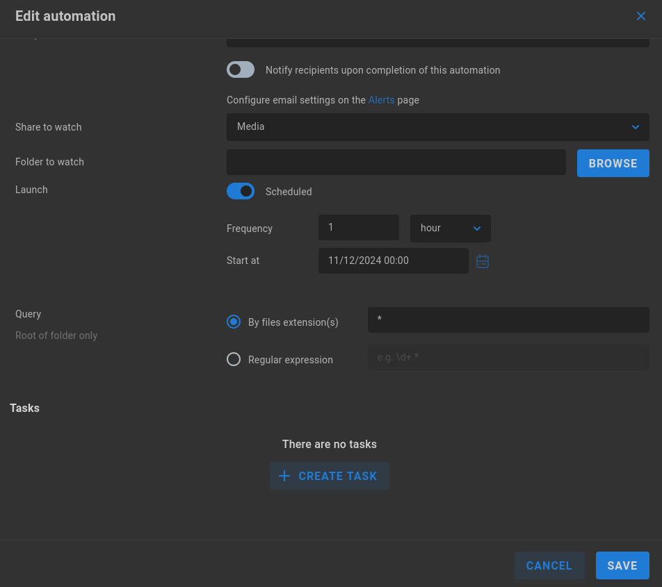 edit automation