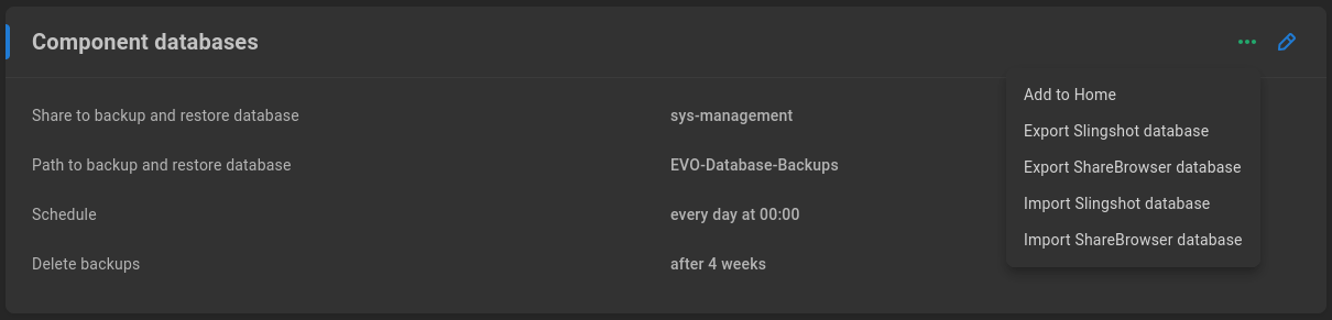 import database