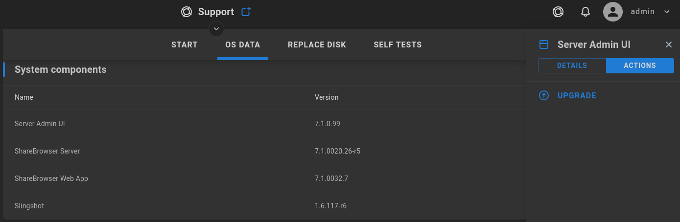 system components upgrade
