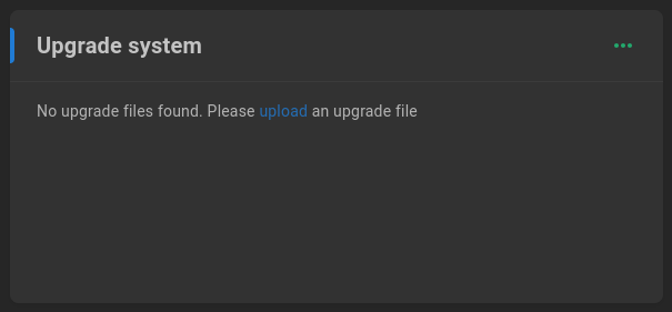 upgrade system