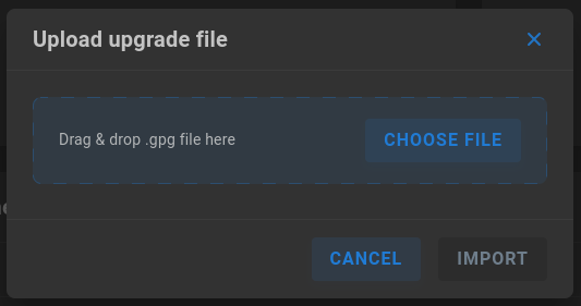 upload upgrade image
