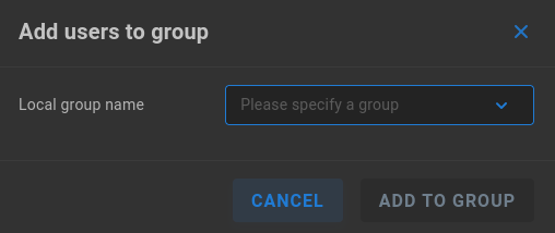 add external user to local group