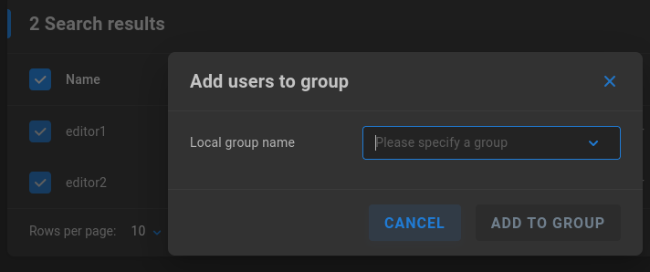 add users to group