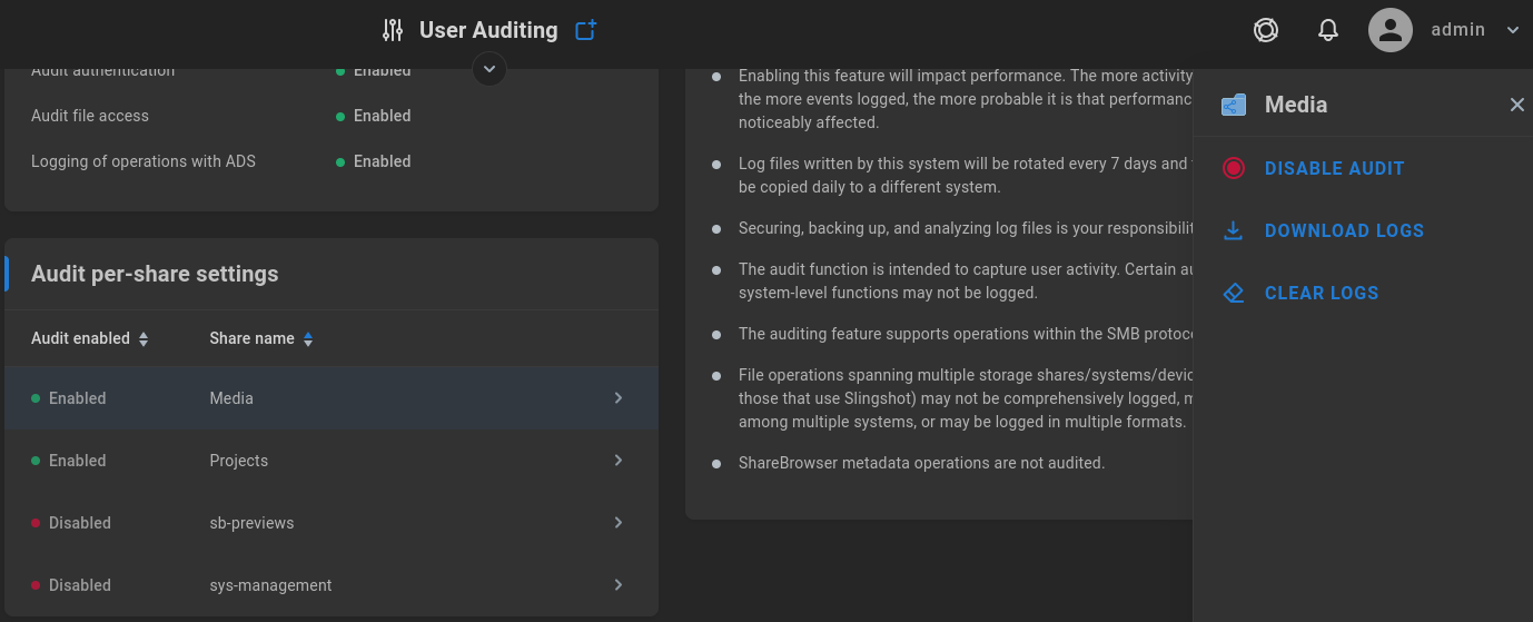 Audit per-share options
