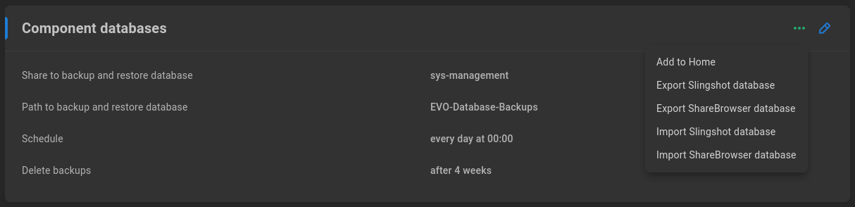 import and export database