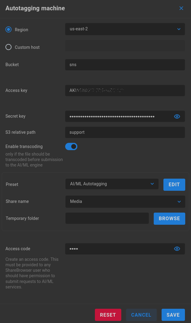 configure autotagging