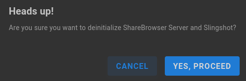deinitialize warning