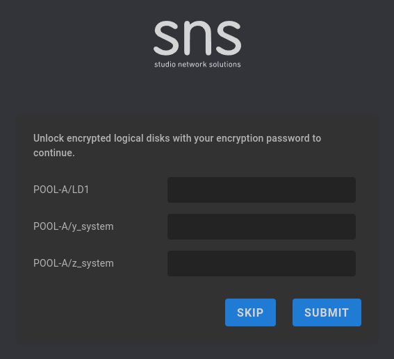 decrypt at login
