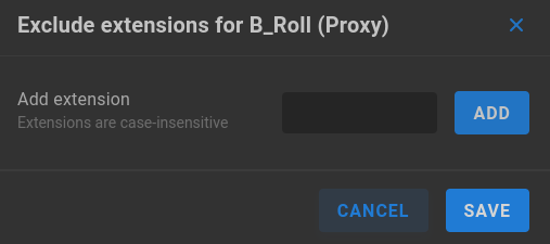 Exclude Proxy Extensions