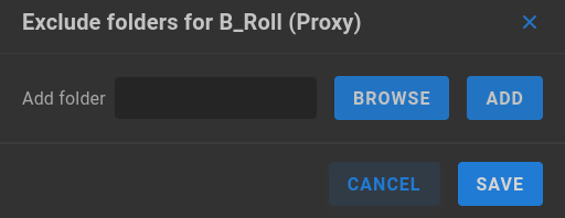 Exclude Proxy Folders