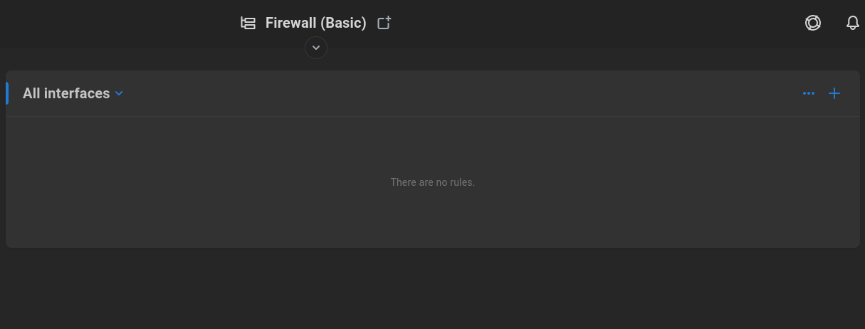 Firewall rules