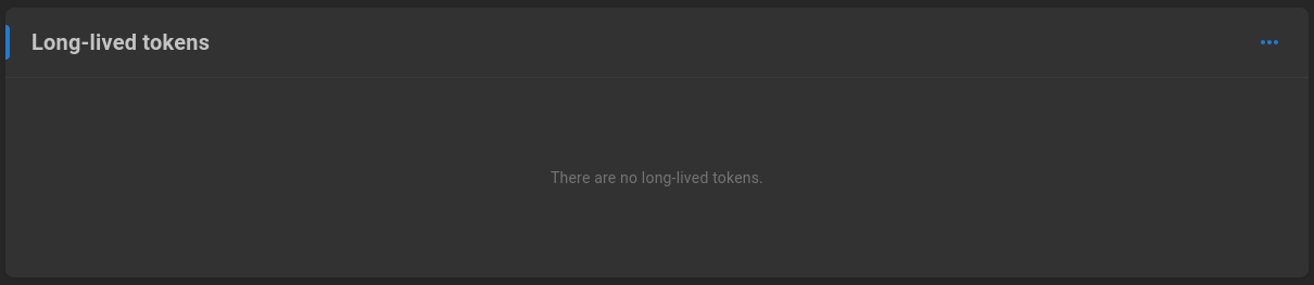 Long-lived tokens