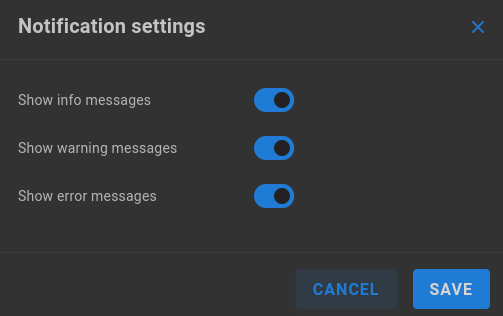 notification settings
