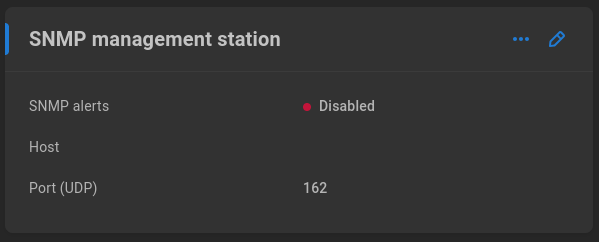 SNMP management station